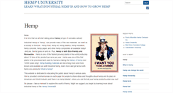 Desktop Screenshot of hempuniversity.com